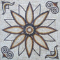 24" Handmade Marble Mosaic Square Floor Interior Home Décor Art Tile Stone.