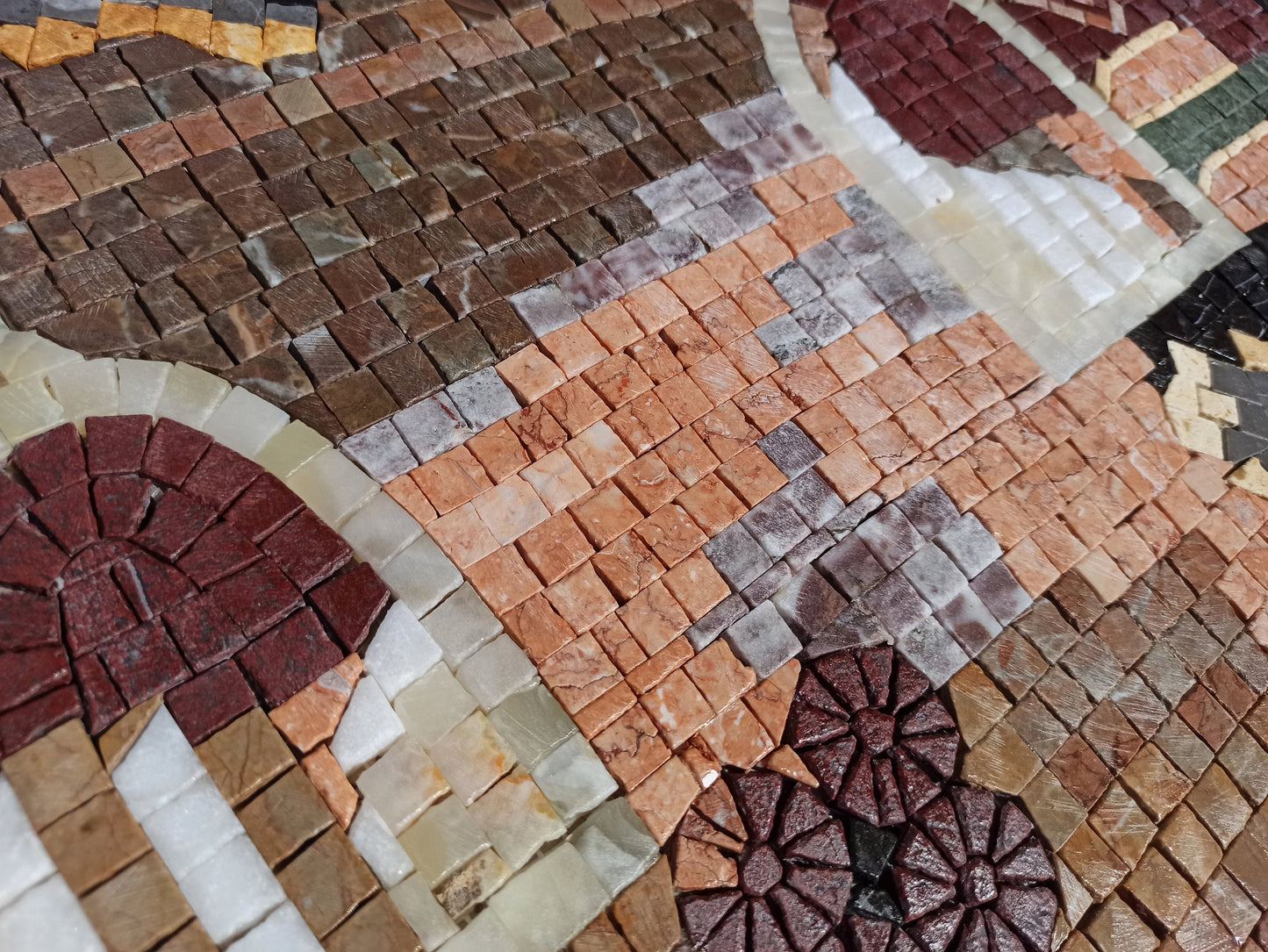 Handmade Wine Still Life Mosaic: Kitchen Backsplash or Wall Art (30x22)