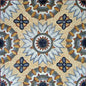 40" Medallion Mosaic Tile: Floral Marble Pattern for Floor, Wall, Entry