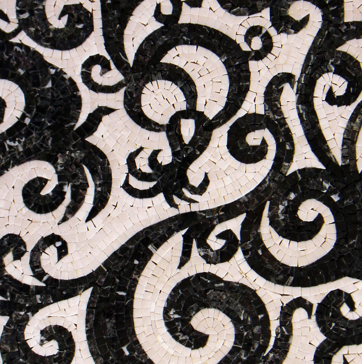 Handmade Marble Mosaic Medallion: 20-Inch Round Tile Art Inlay