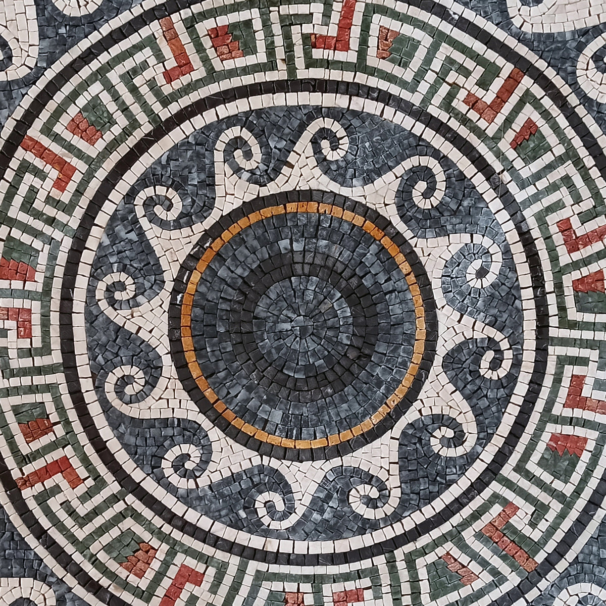 Marble Mosaic Medallion Tiles for Flooring or Walls. Customization available, Flooring