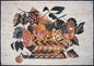 MOSAIC KITCHEN BACKSPLASH -Woven Fruit Basket Still-Life Marble Mosaic Wall Work art