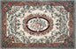 Handmade Marble Stone Mosaic Rug: Floral Art Tile Carpet (92” x 60")