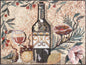 Handmade Marble Mosaic: Kitchen Backsplash Wall Art (24” x 18”)