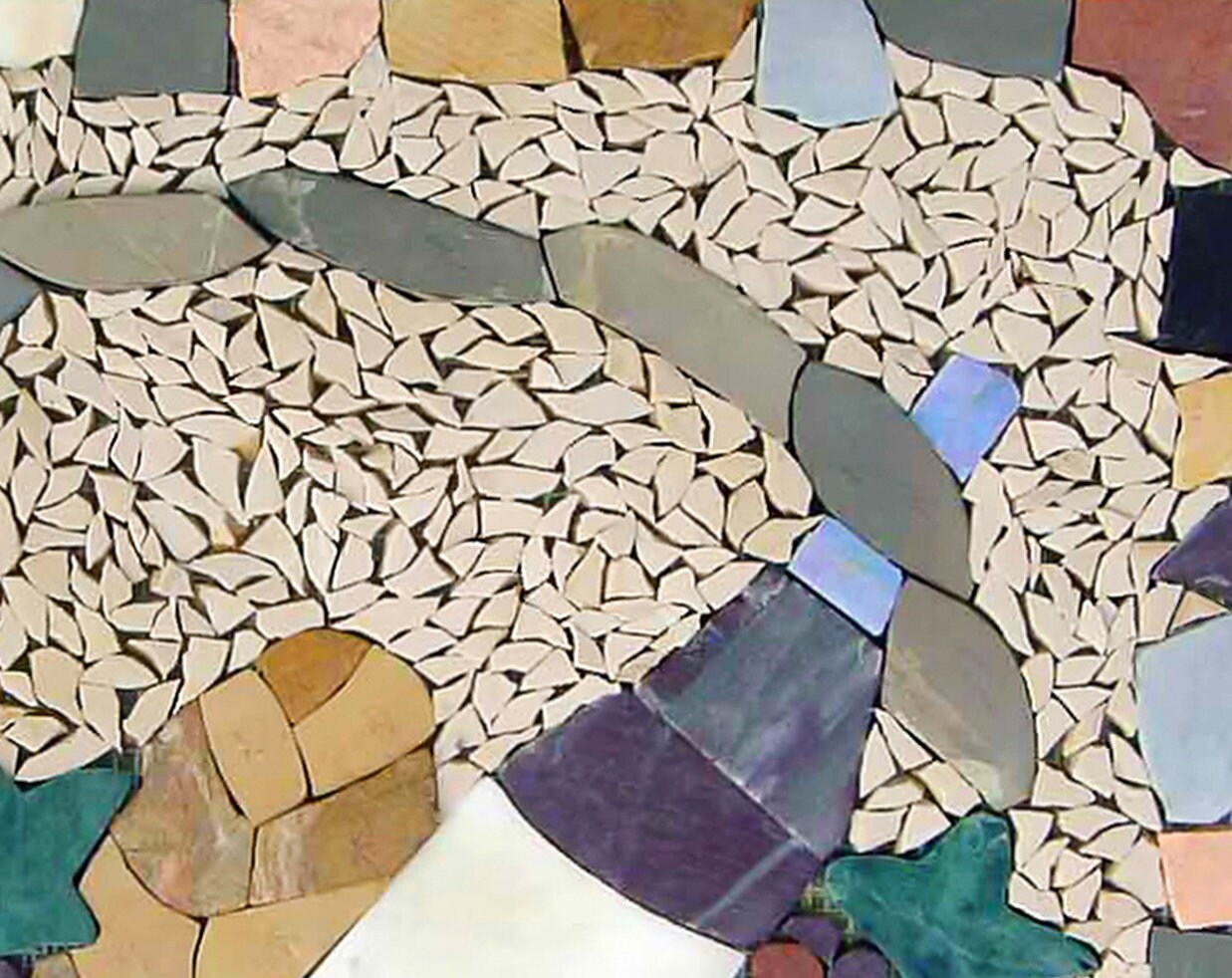 Handmade Wine & Grapes Mosaic Tile Art: Kitchen Backsplash