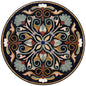 Boho Chic Splendor: Handmade Glam-Inspired Patterned Mosaic Medallion - Customization available