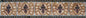 Geometrical Marble Mosaic Border Tile: 8" Interior Wall Art