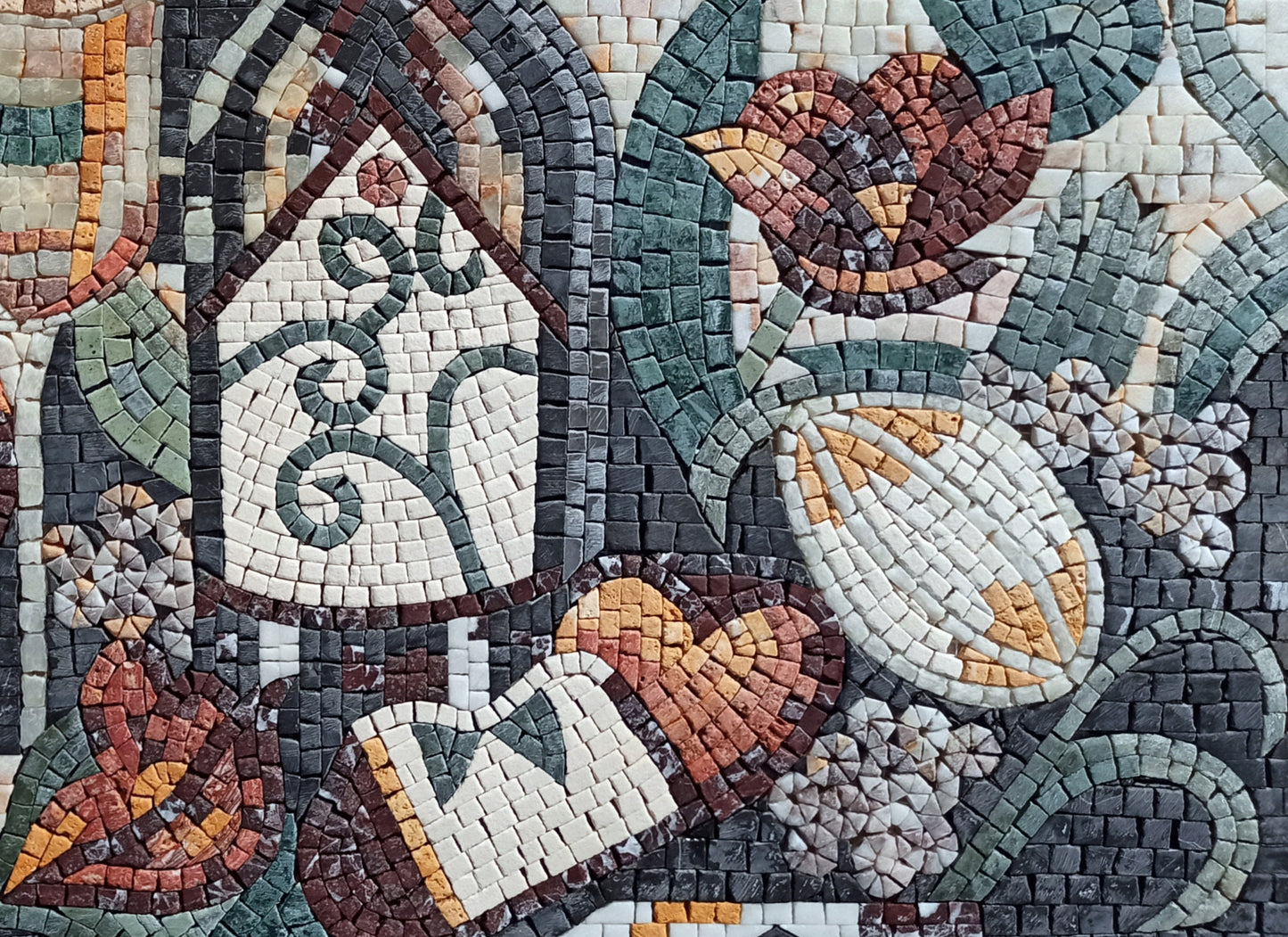 TUSCAN WINE MOSAIC Tiles | Bar, Kitchen Wall Backsplash Mosaic Tiles For Kitchen Décor | Flower Backsplash Tiles