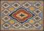 Handmade Marble Stone Rug: Mosaic Art Floor Covering (40” x 28")