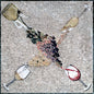 Handmade Marble Mosaic Tile: Champagne & Wine, Kitchen Backsplash (24x24)