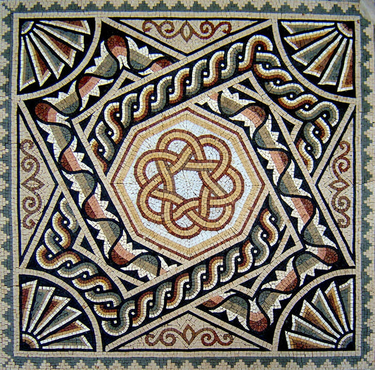 40" Handmade Marble Mosaic Square Floor Interior Home Décor Art Tile Stone.