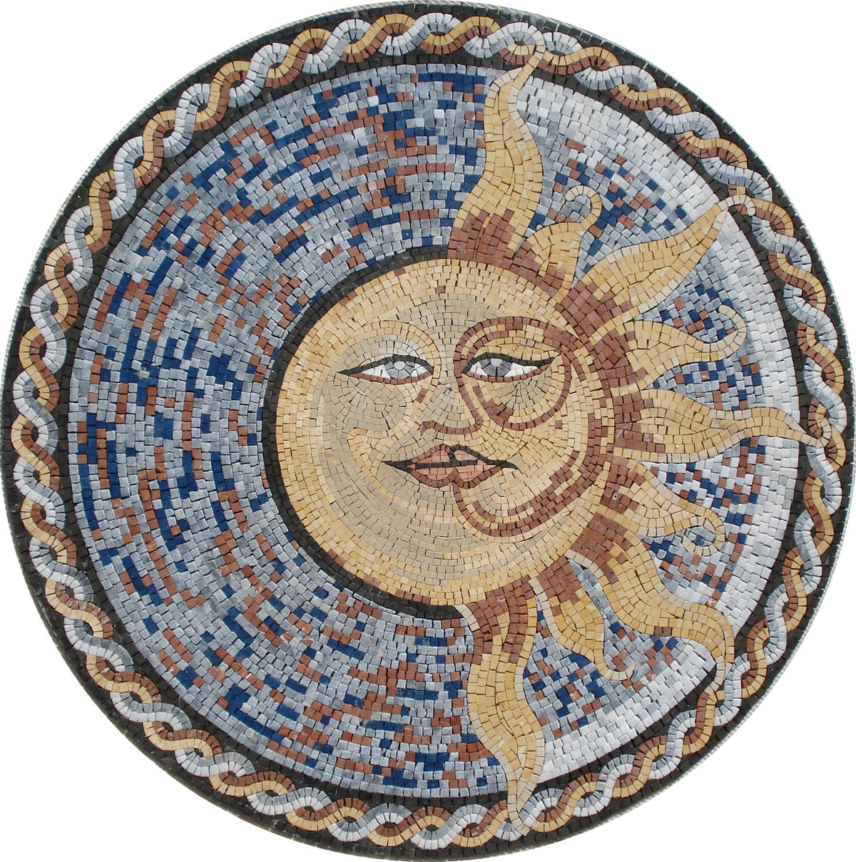 40" Handmade Decorative Medallion wall floor Marble Mosaic Art Stone Tile