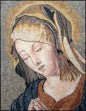 40"x32" Virgin Mary Mosaic – Christian Religious Decor, Custom Sacred Portrait, Customization available