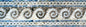 8″ Stone & Brown Mediterranean Waves Mosaic Border – Handmade Marble Tile Trim, Customization available