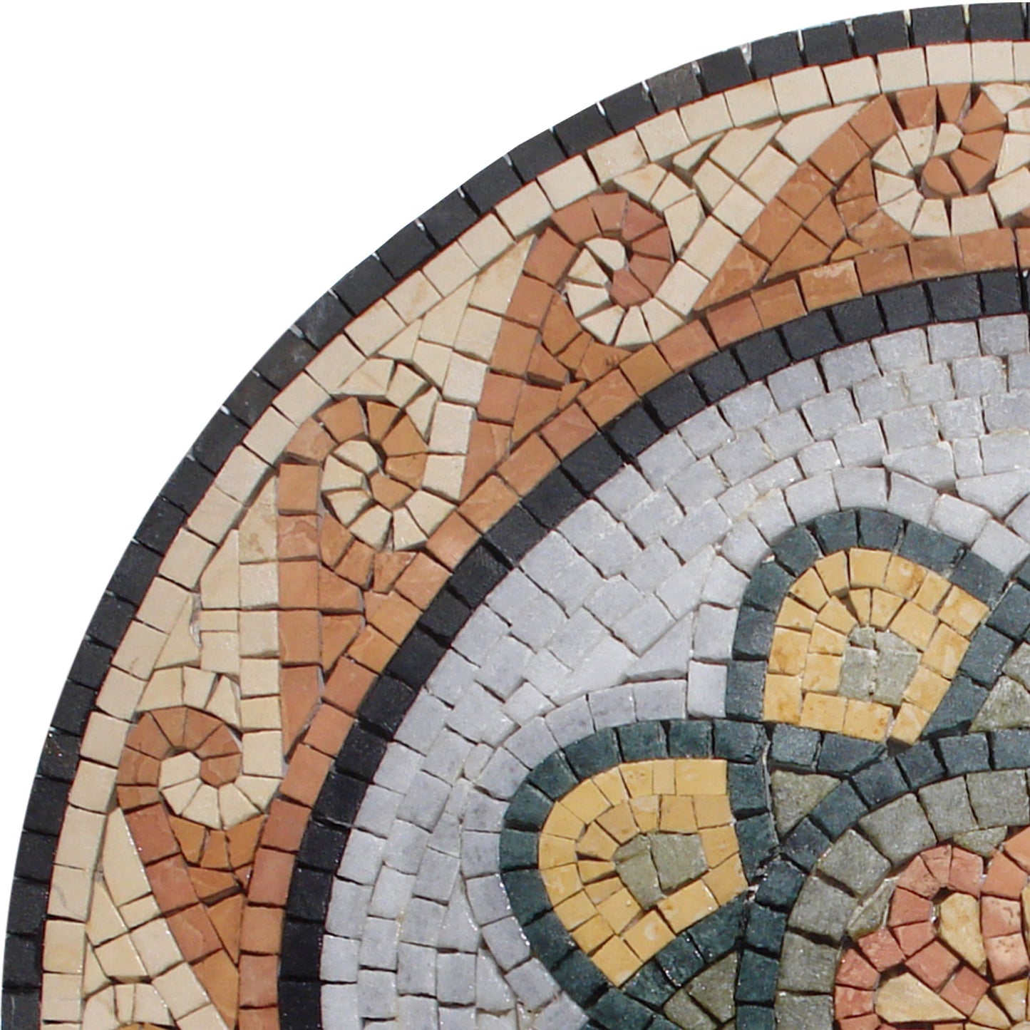Elegant Harmony -20" Handmade Pattern Marble Mosaic Medallion Tile Design Art Décor - Customization available