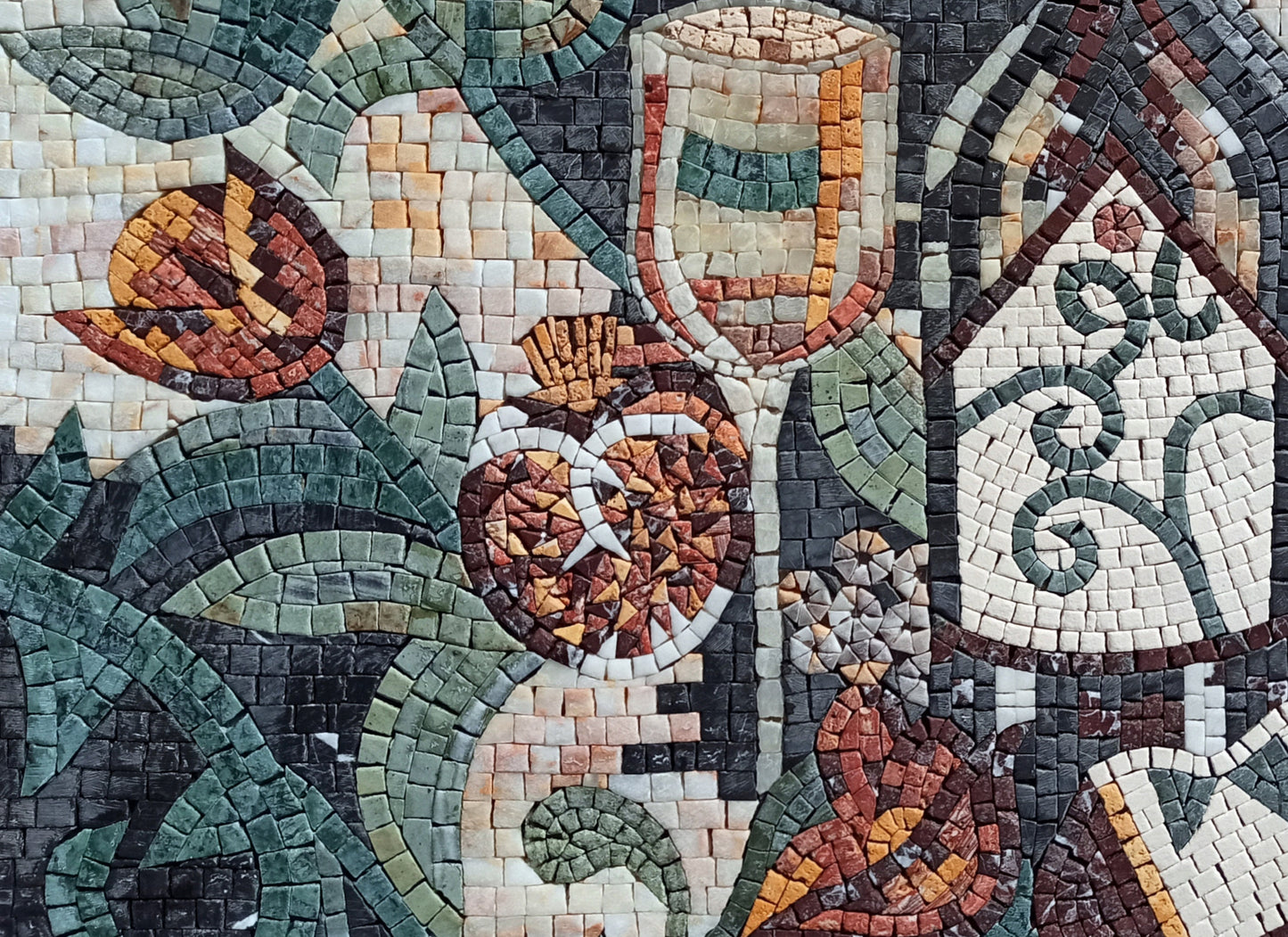 TUSCAN WINE MOSAIC Tiles | Bar, Kitchen Wall Backsplash Mosaic Tiles For Kitchen Décor | Flower Backsplash Tiles
