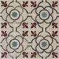24x24" Handmade Geometric Floral Marble Mosaic Tile – Customization available