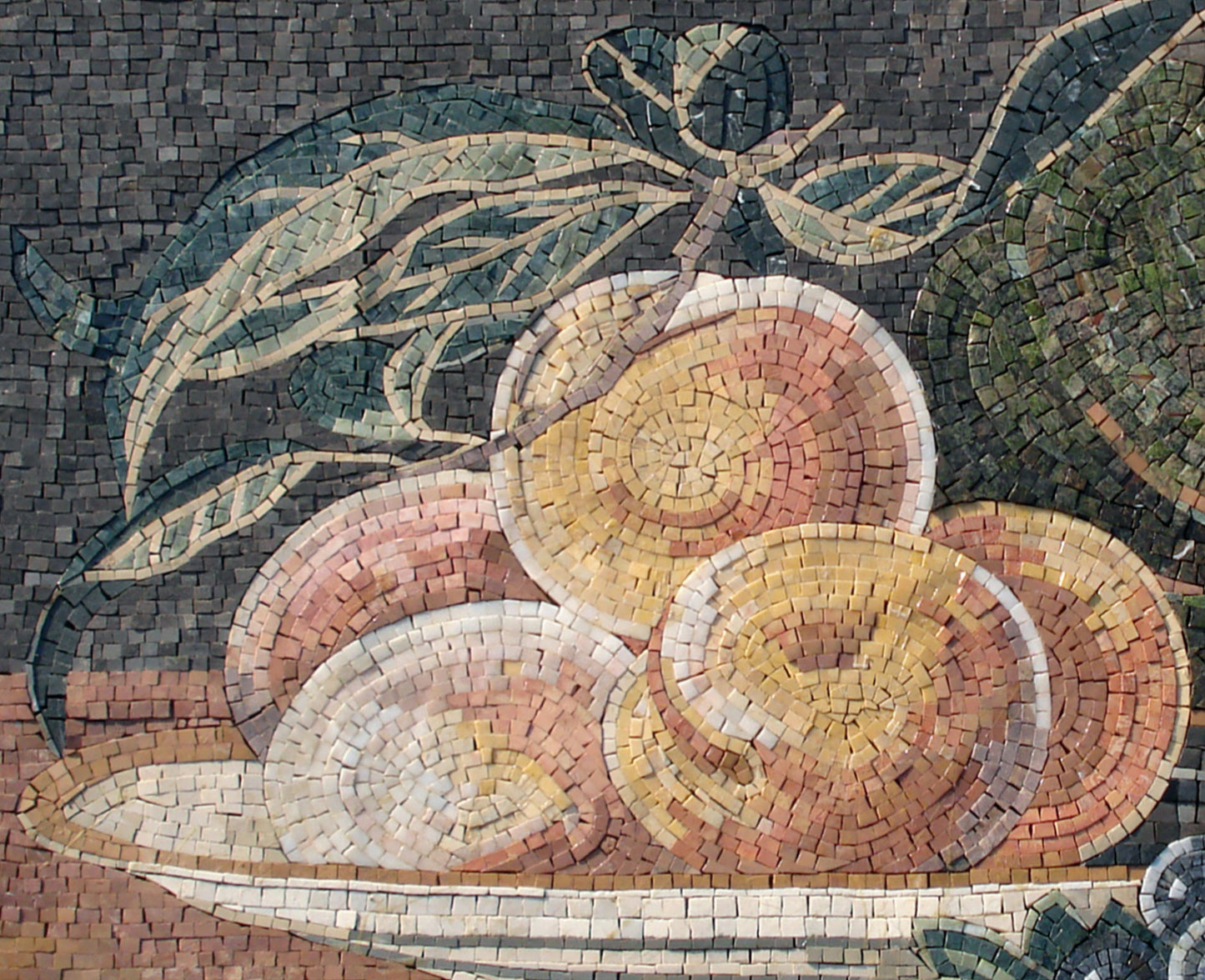 Handmade Fruit Mosaic Tile Art: Kitchen Backsplash, Marble & Stone (36” x 22”)