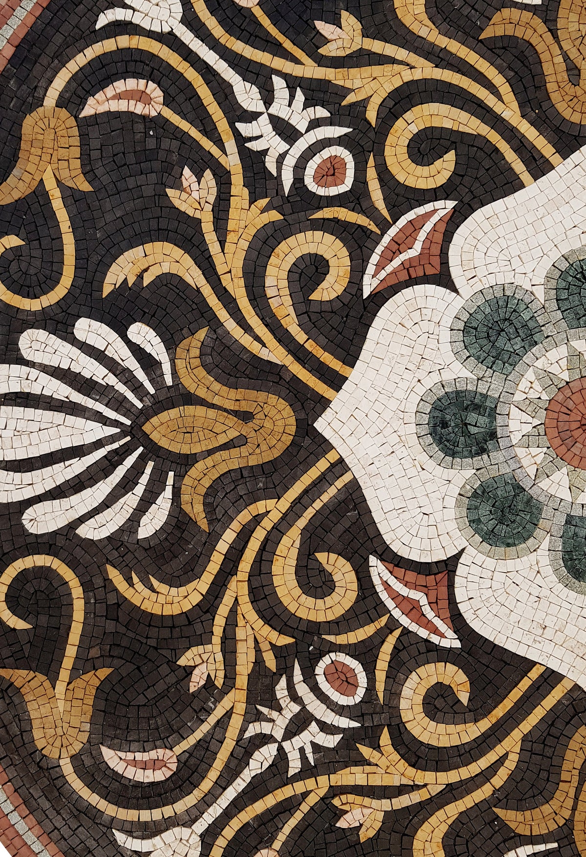 Timeless Beauty - 40-Inch Handmade Pattern Mosaic Medallion - Natural Marble Tile Décor