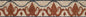 Floral Mosaic Tile Border: 6" Geometric Artwork