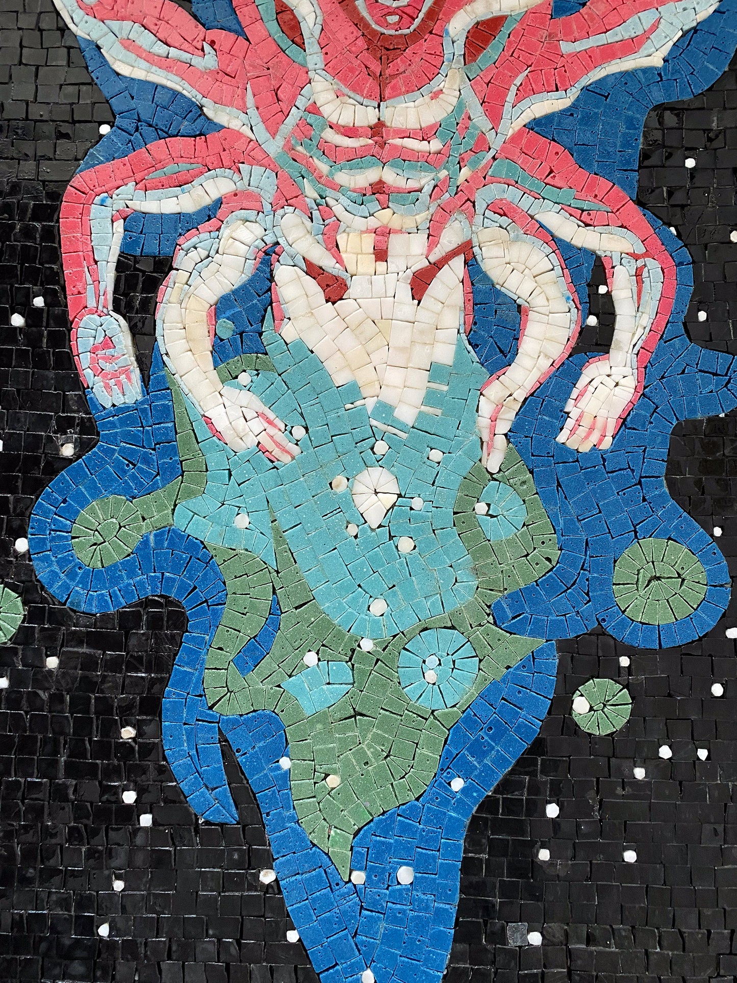 Handmade Cancer Zodiac Mosaic Tile Art: Home Wall Decor