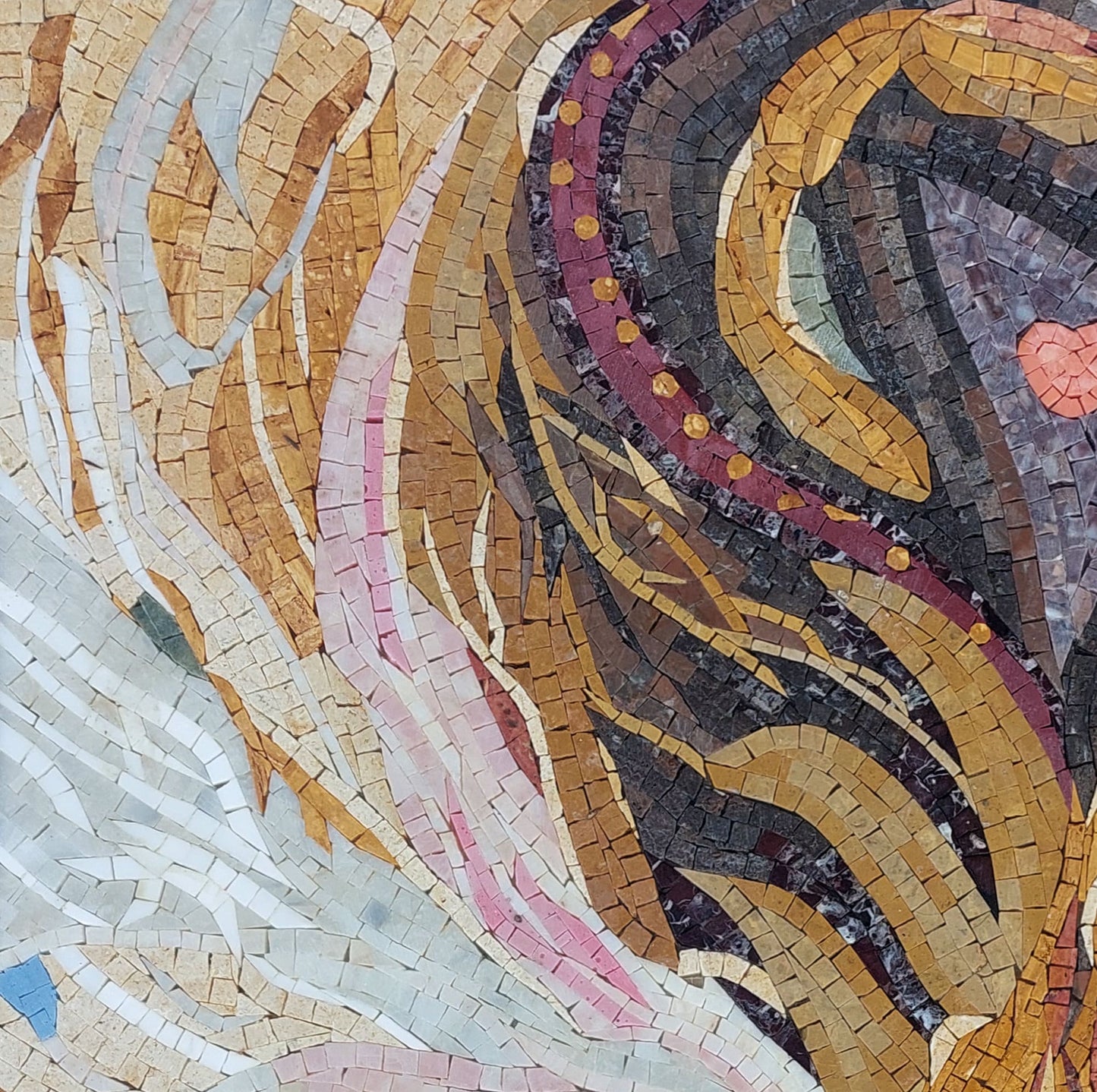 Scorpio Zodiac Mosaic Tile Art: Handmade Marble Wall Decor