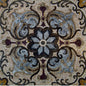 Floral Mosaic Tile Backsplash: 40" Square Marble Inlay