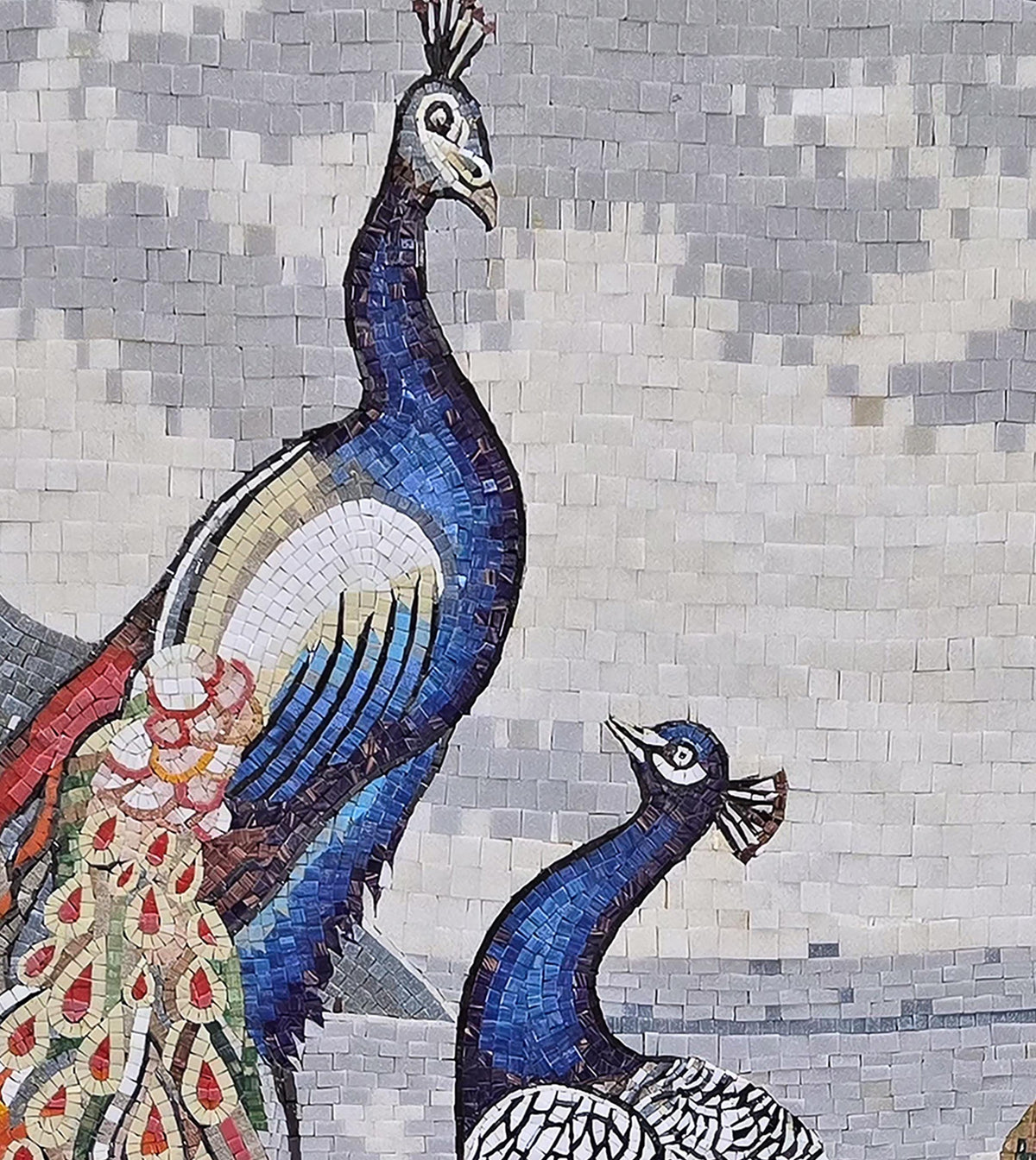 Custom Handmade Peacock Mosaic – Mosaic Glass Wall Art, Luxury Decorative Tile, Personalized Mosaic Art