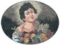 Handmade Caravaggio Mosaic Tile Art: Boy with Basket of Flowers
