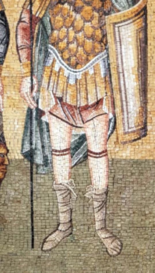 Handmade Marble Mosaic Wall Art: Saint Demetrius & Saint George Byzantine Icon (40x60