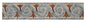 Botanical Mosaic Tile Border: Floral Wall Decor (40x8”)