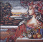 PT001 Portrait Landscape Handmade Marble Mosaic Mural