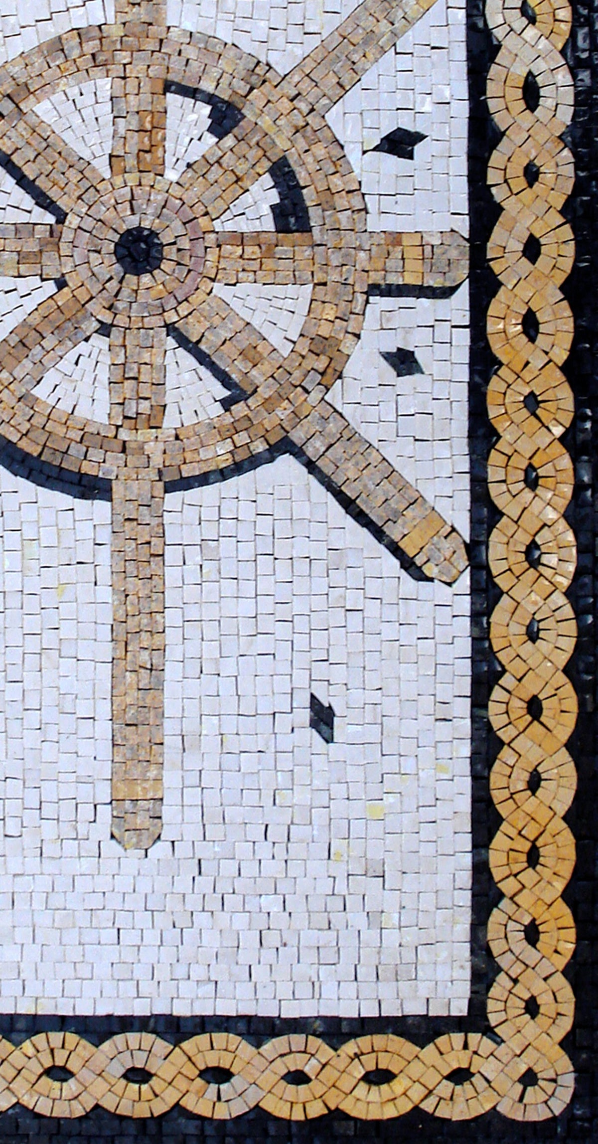 AR001 Helm Nautical Arched Mosaic Wall Art