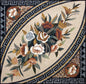 Handmade Marble Mosaic: Floral Bouquet Art, 40" Kitchen Wall Decor