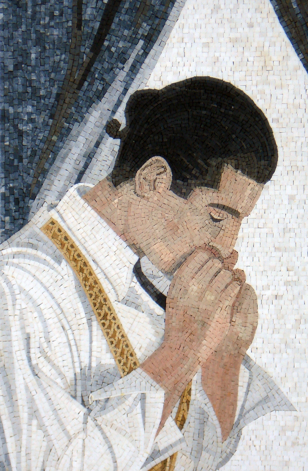Matador Mosaic Tile Art: Handmade Marble Wall Decor (56” x 40")