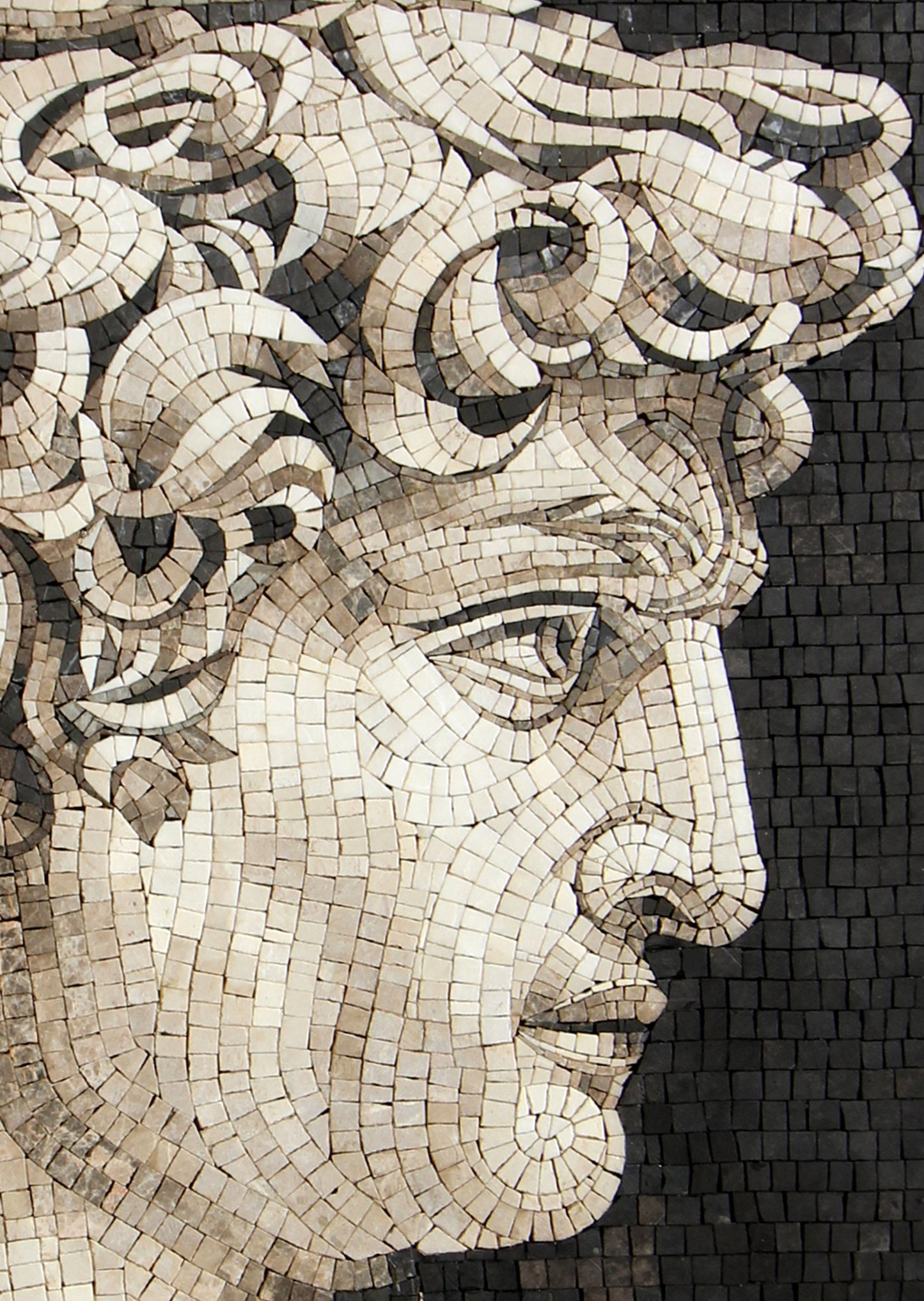 David Mosaic Mural: Michelangelo Art Reproduction, Italian Marble Tile