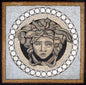 MEDUSA MOSAIC TILES |Medusa Art work Mosaic Floor Tiles For House Warming | Marble For Interior And Outdoor Hallway Entry And Walls