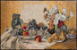 Handmade Fruit & Flower Mosaic Art: Botanical Kitchen Wall Decor (36” x 24”)