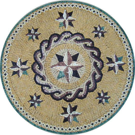 Timeless Elegance: Handcrafted Roman Marble Mosaic Art Tile for Classic Home Decor - Customization available