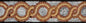 Gold & Crimson Marble Mosaic Tile Border: Handmade Backsplash Trim