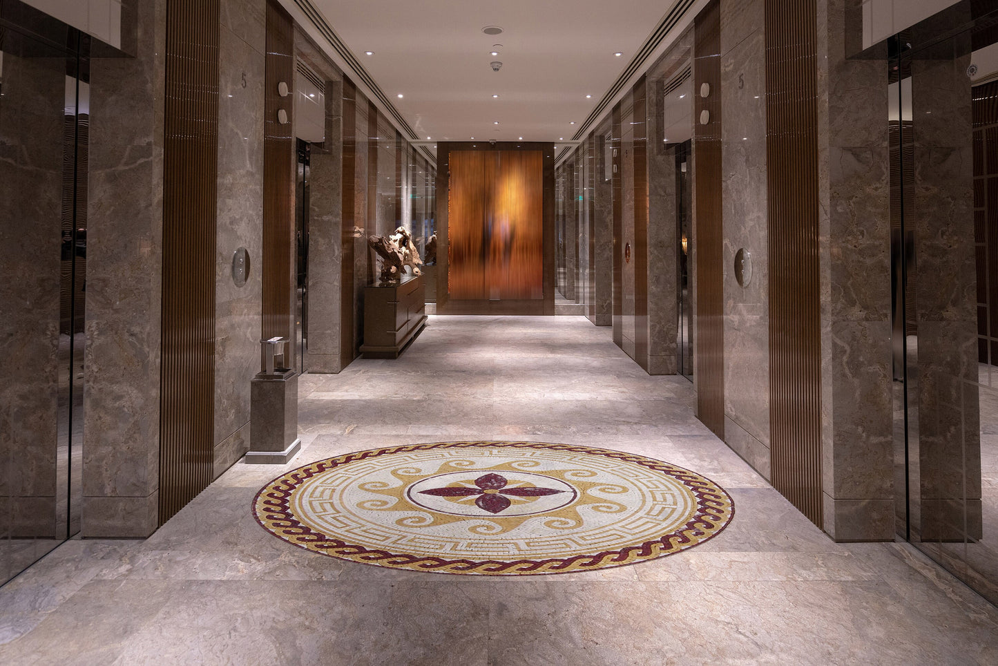 Handmade Marble Mosaic Medallion Art Tile: 60" Natural Stone Flooring