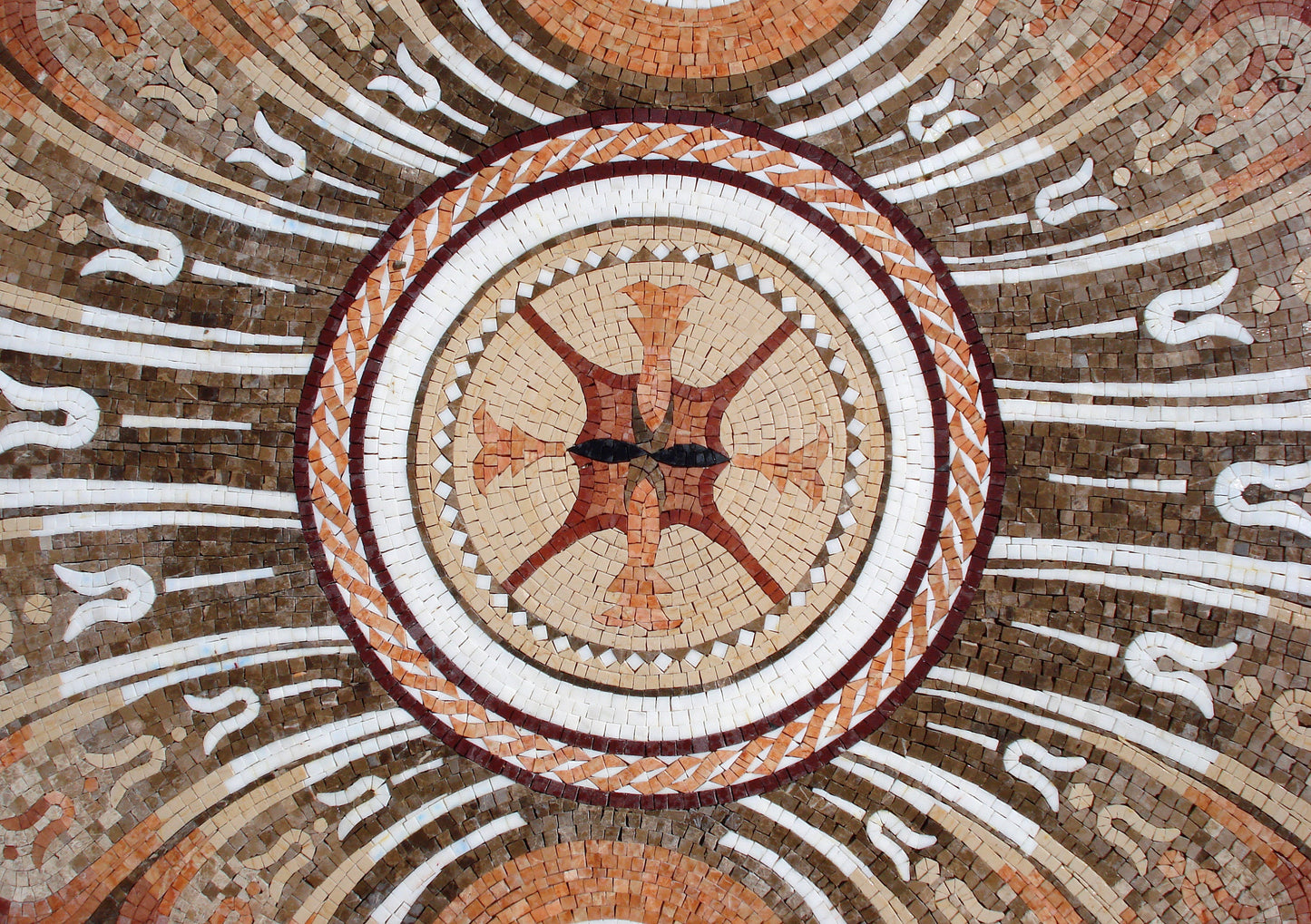Handcrafted Marble Mosaic Rug Carpet Flooring Art Tile Décor