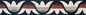 4″ Multicolor Lotus-Style Border Mosaic – Handmade Marble Tile Trim, Modern Floral Accent, Customization available