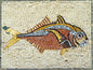 Handmade Fish Mosaic Tile Art: Stone & Marble Backsplash