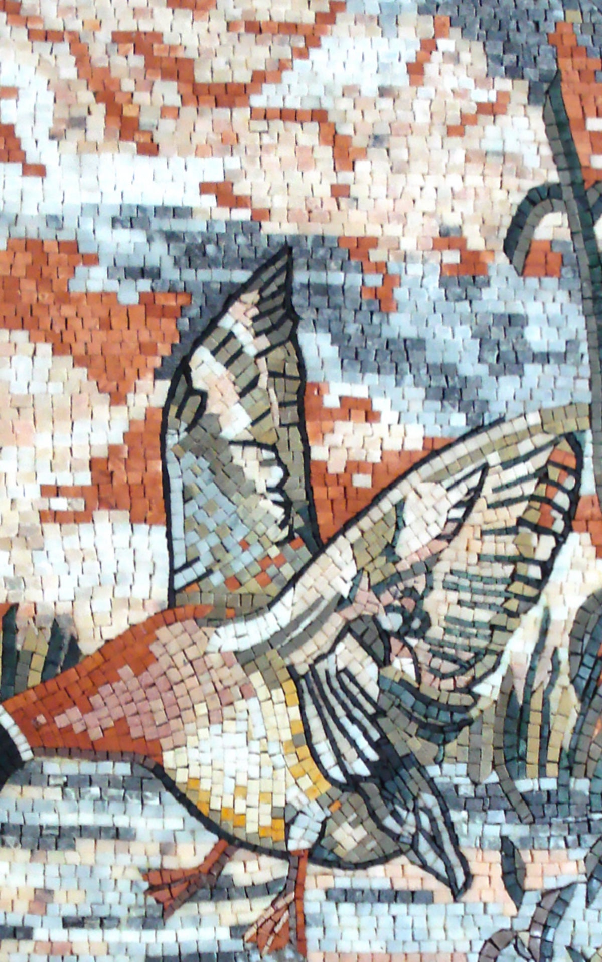 Mallard Duck Mosaic Tile Art: Handmade Stone Wall Decor (44" x 28")