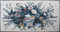 Handmade Marble Mosaic Rose Art: Floral Wall Decor (52” x28”)