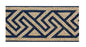 Gold & Black Geometric Mosaic Border Tile: Handmade Luxury Wall Decor