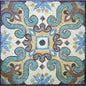 40" Marble Mosaic Medallion: Geometric Tile Art