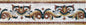6″ Emerald & Gold Border Mosaic – Handmade Marble Tile Trim, Luxe Backsplash Accent, Customization available