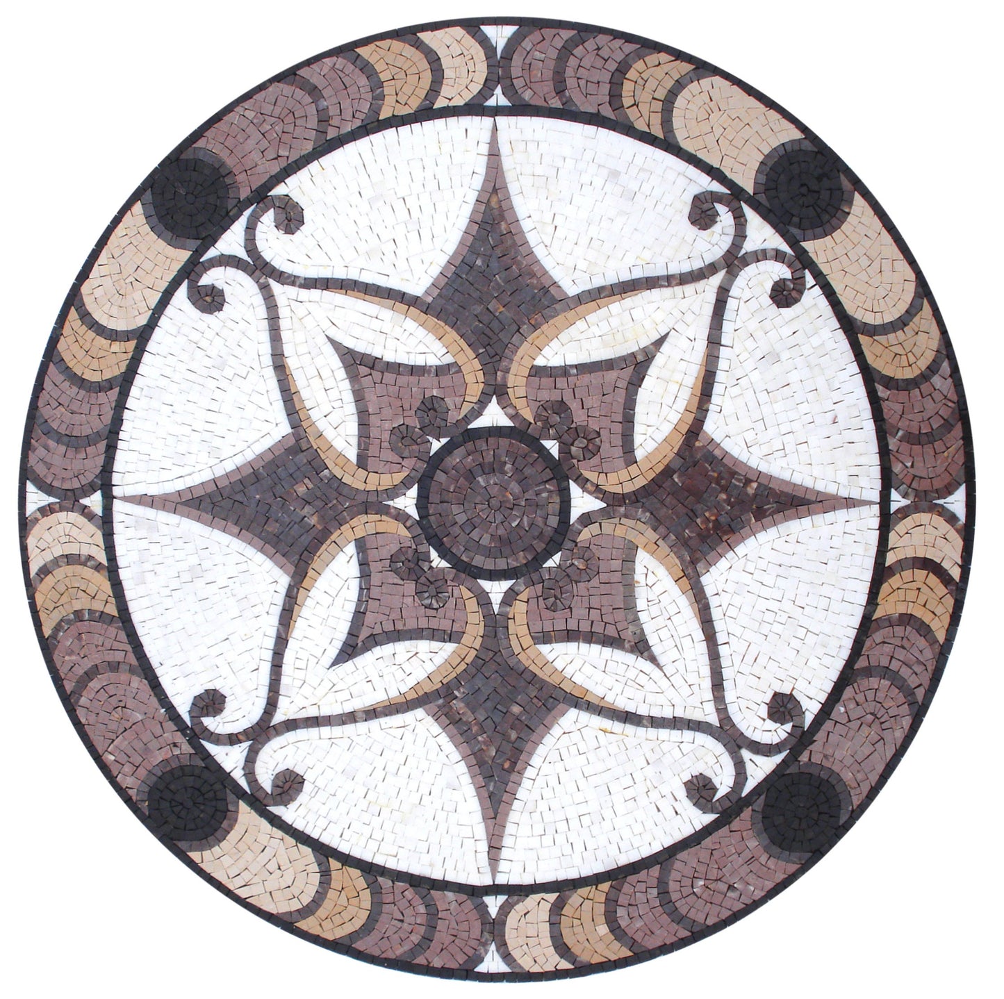 MD019 Bathroom Tile Ideas, Pool Tile Medallion Mosaic